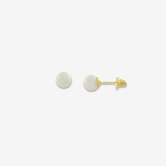 Pendiente Perla Natural Oro Amarillo 18ct 3mm