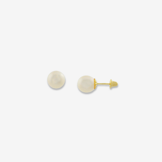 Pendiente Perla Natural Oro Amarillo 18ct 5mm