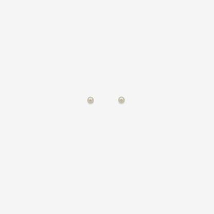 Natural Pearl Stud Earrings 3mm – 18ct Yellow Gold