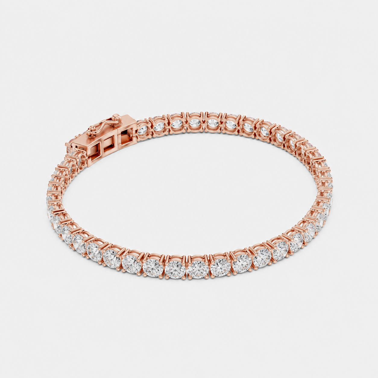 10ct Lab-Grown Diamond Tennis Bracelet
