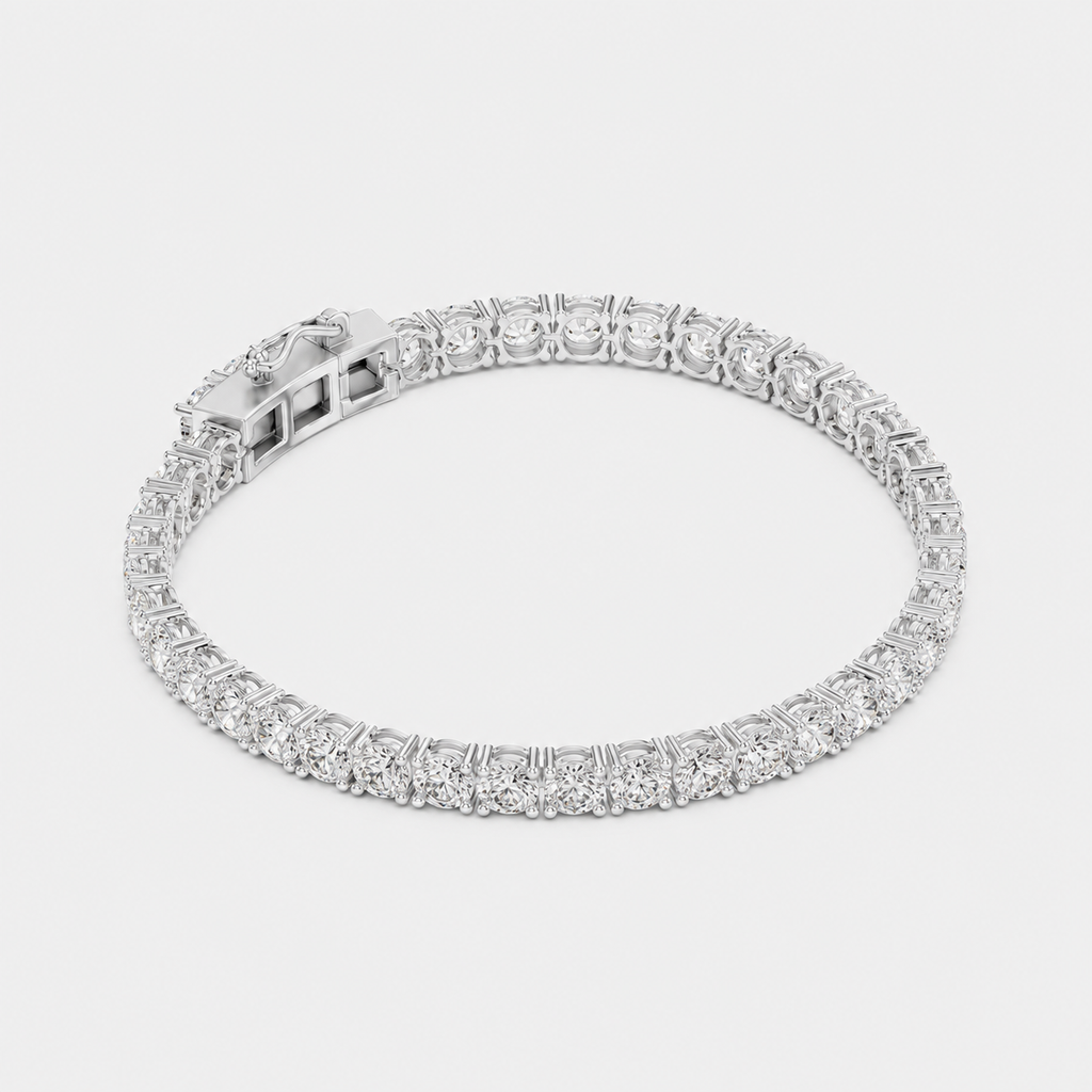 10ct Lab-Grown Diamond Tennis Bracelet