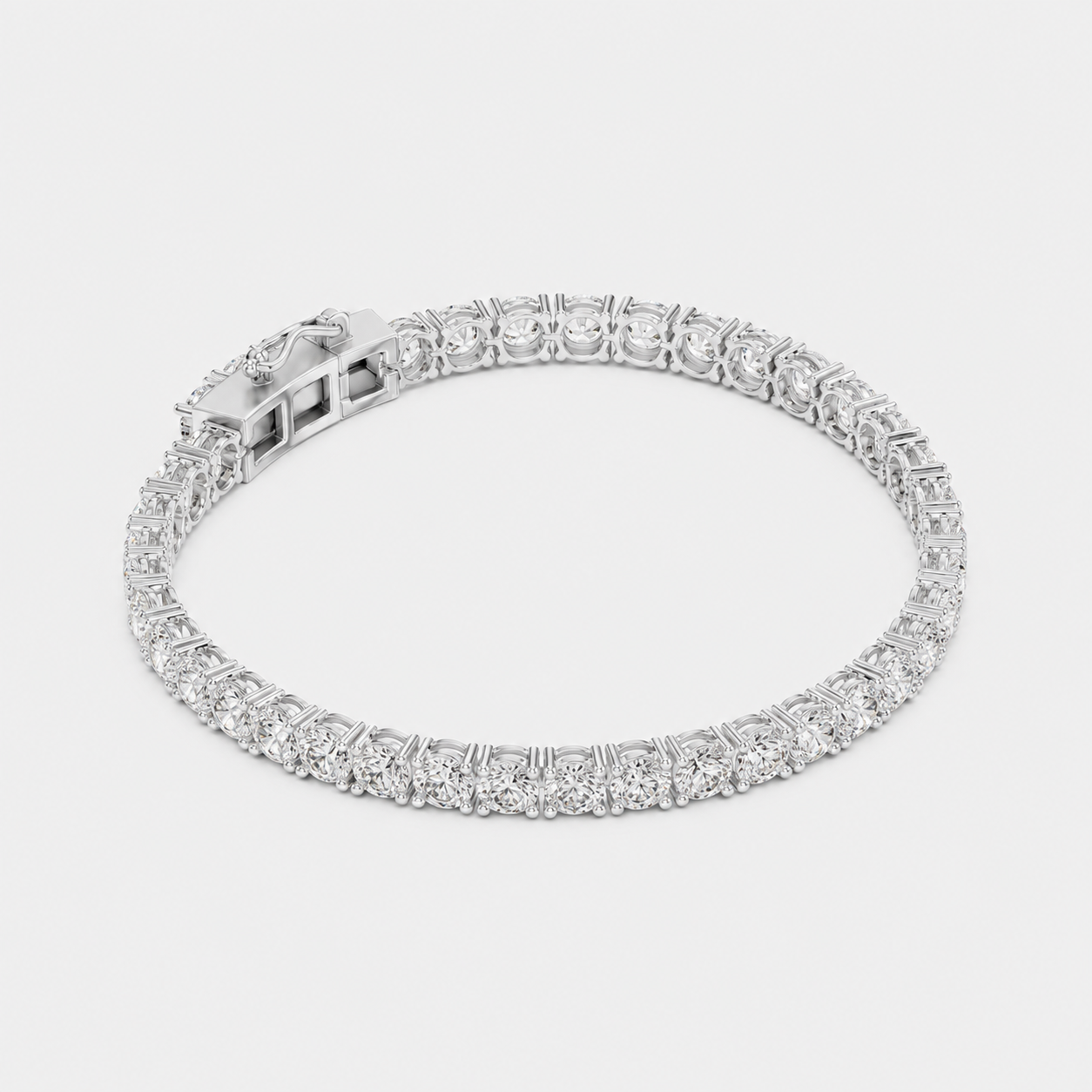 10ct Lab-Grown Diamond Tennis Bracelet