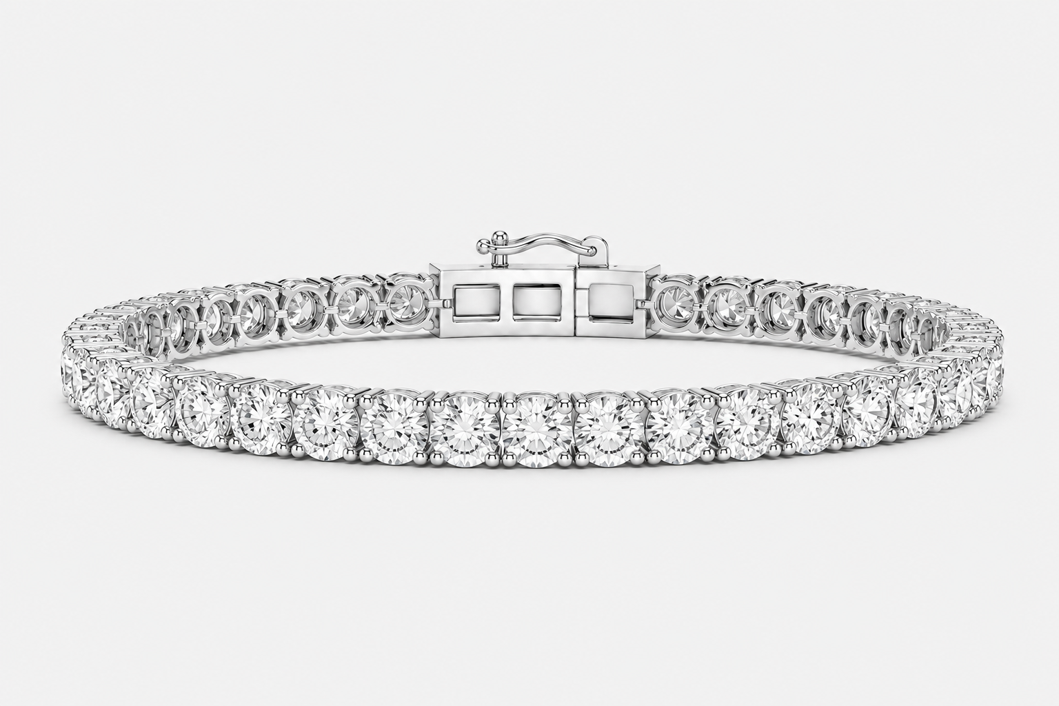 10ct Lab-Grown Diamond Tennis Bracelet