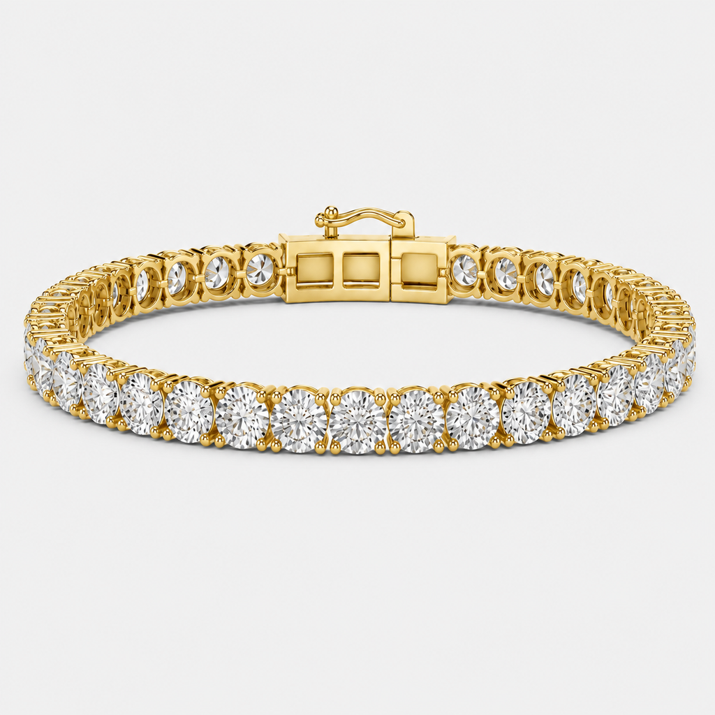 10ct Lab-Grown Diamond Tennis Bracelet
