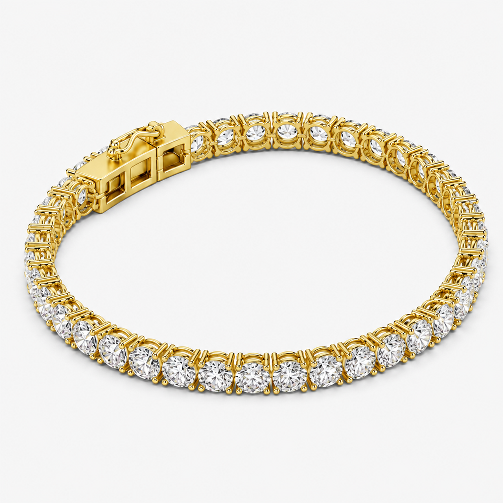 10ct Lab-Grown Diamond Tennis Bracelet