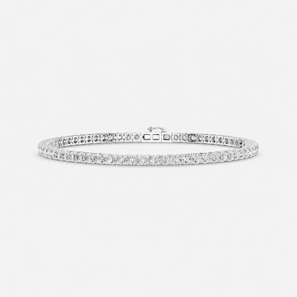 4ct Lab-Grown Diamond Tennis Bracelet
