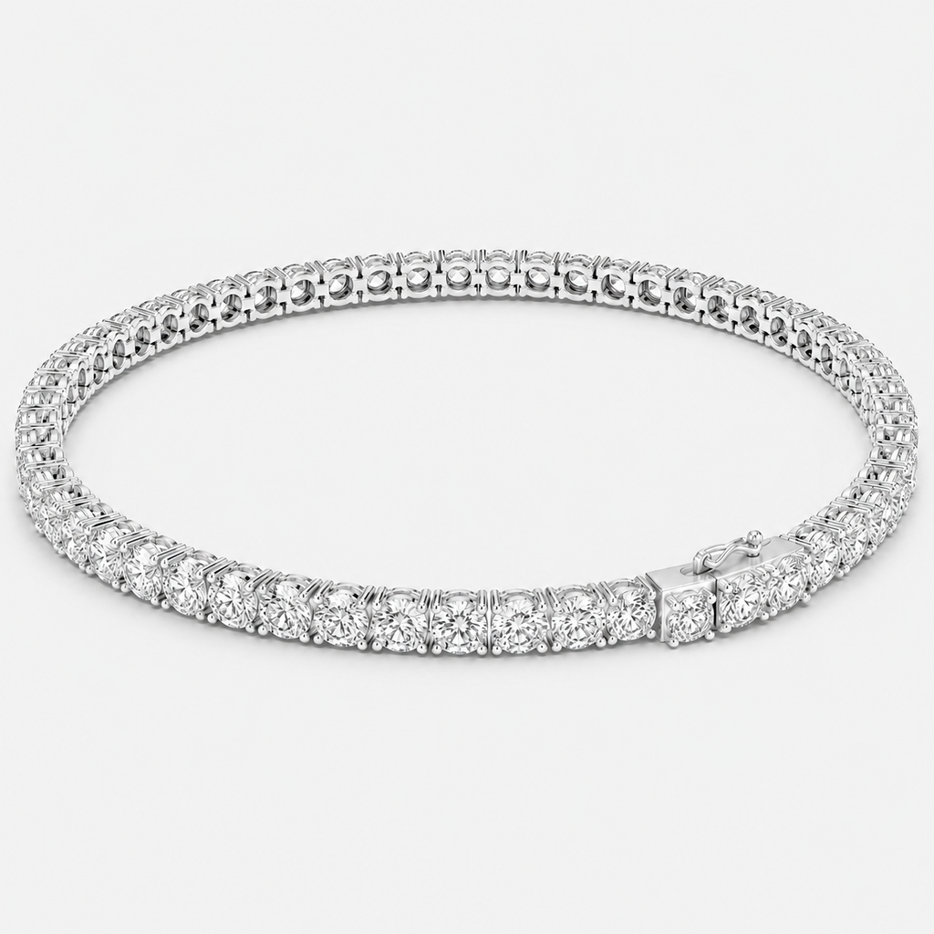 4ct Lab-Grown Diamond Tennis Bracelet