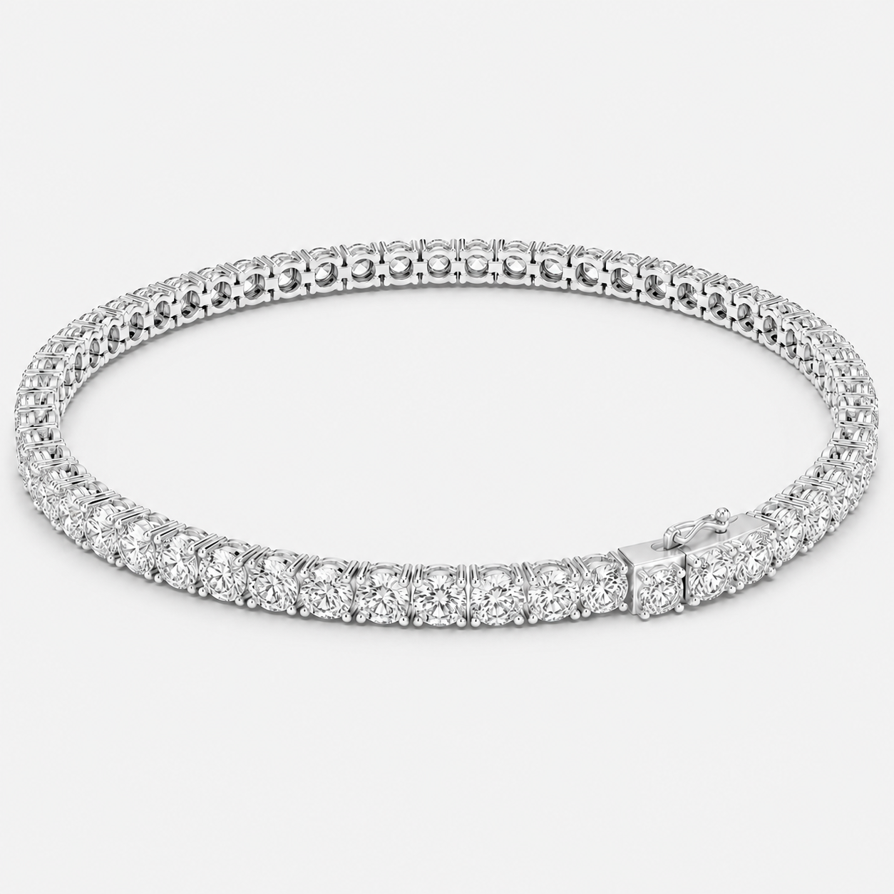 4ct Lab-Grown Diamond Tennis Bracelet