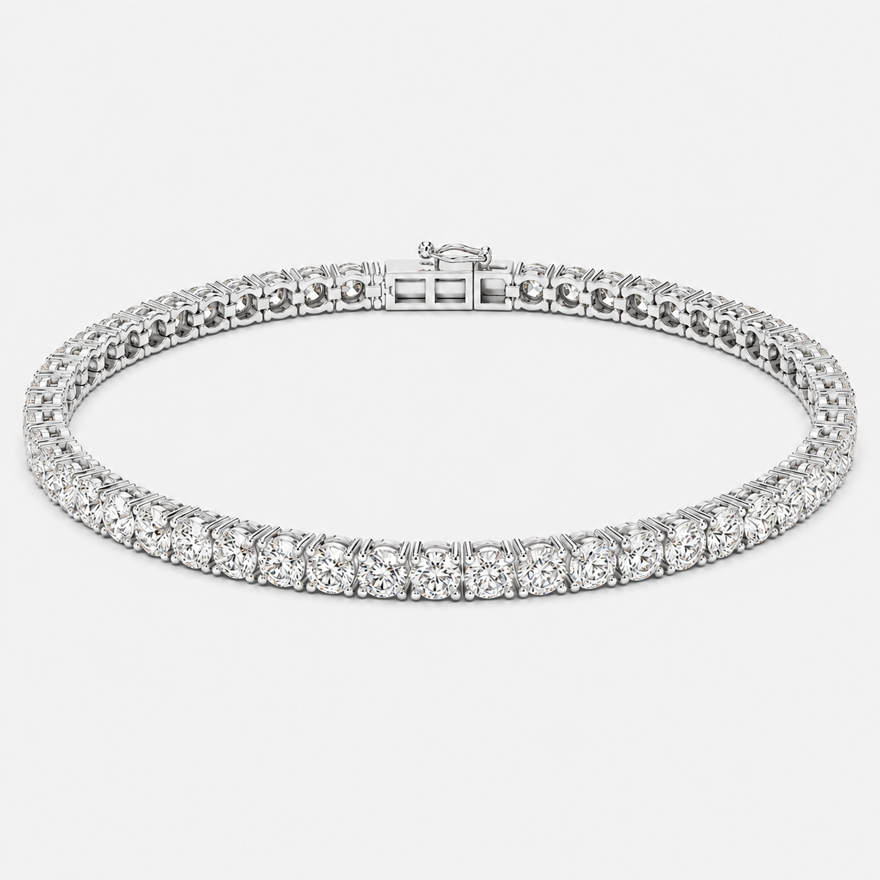4ct Lab-Grown Diamond Tennis Bracelet