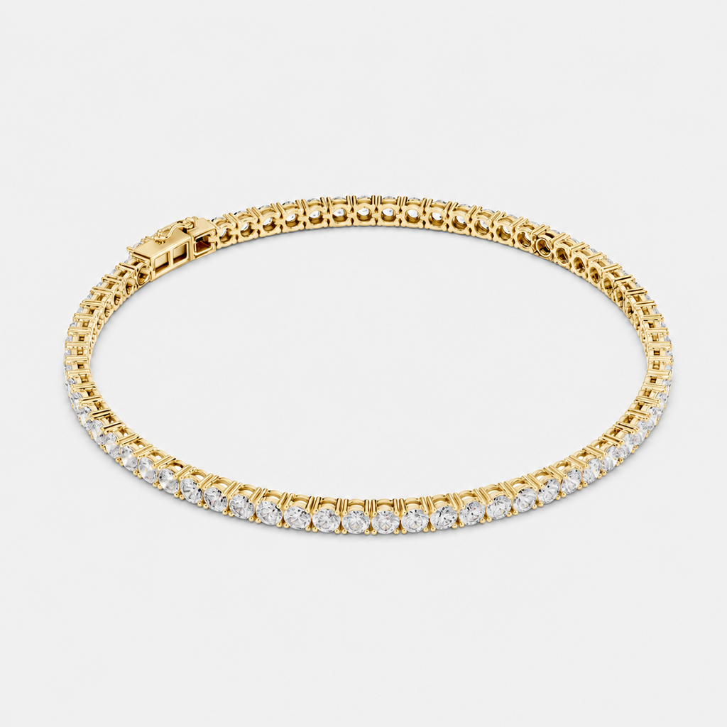 4ct Lab-Grown Diamond Tennis Bracelet