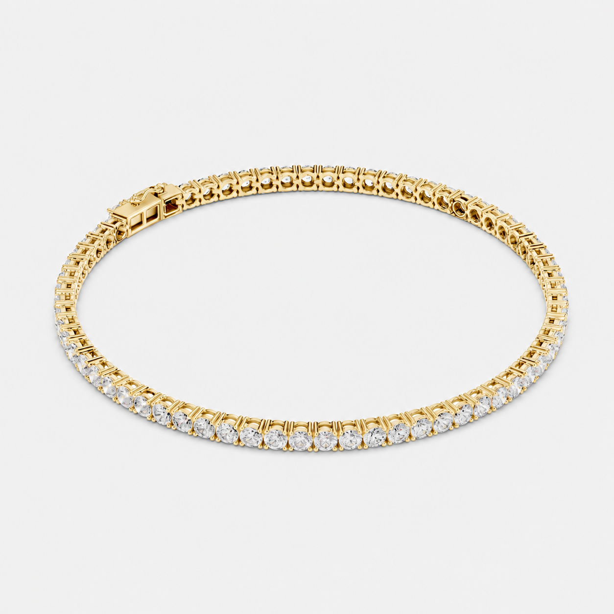 4ct Lab-Grown Diamond Tennis Bracelet