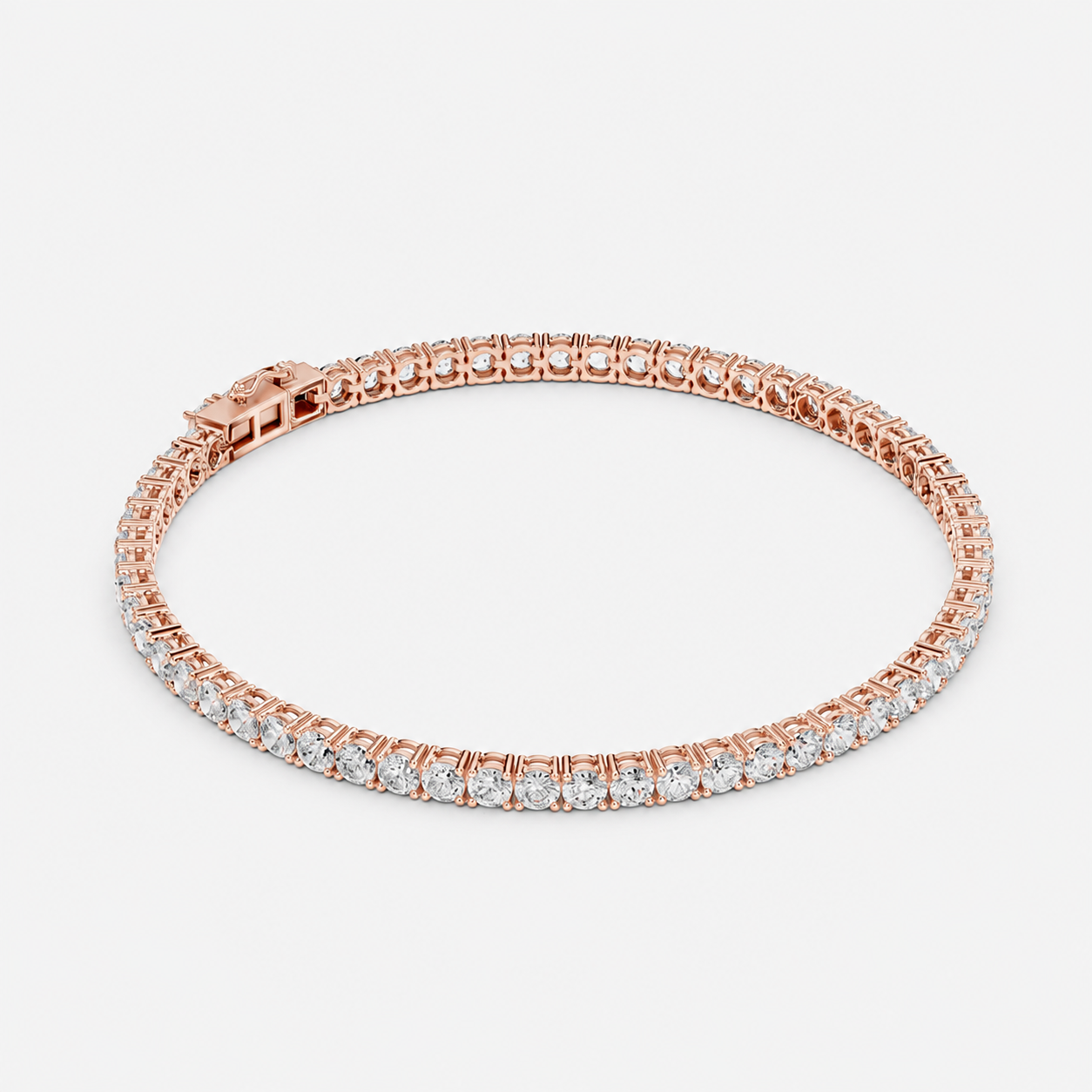 5ct Lab-Grown Diamond Tennis Bracelet