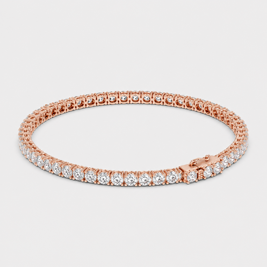 5ct Lab-Grown Diamond Tennis Bracelet