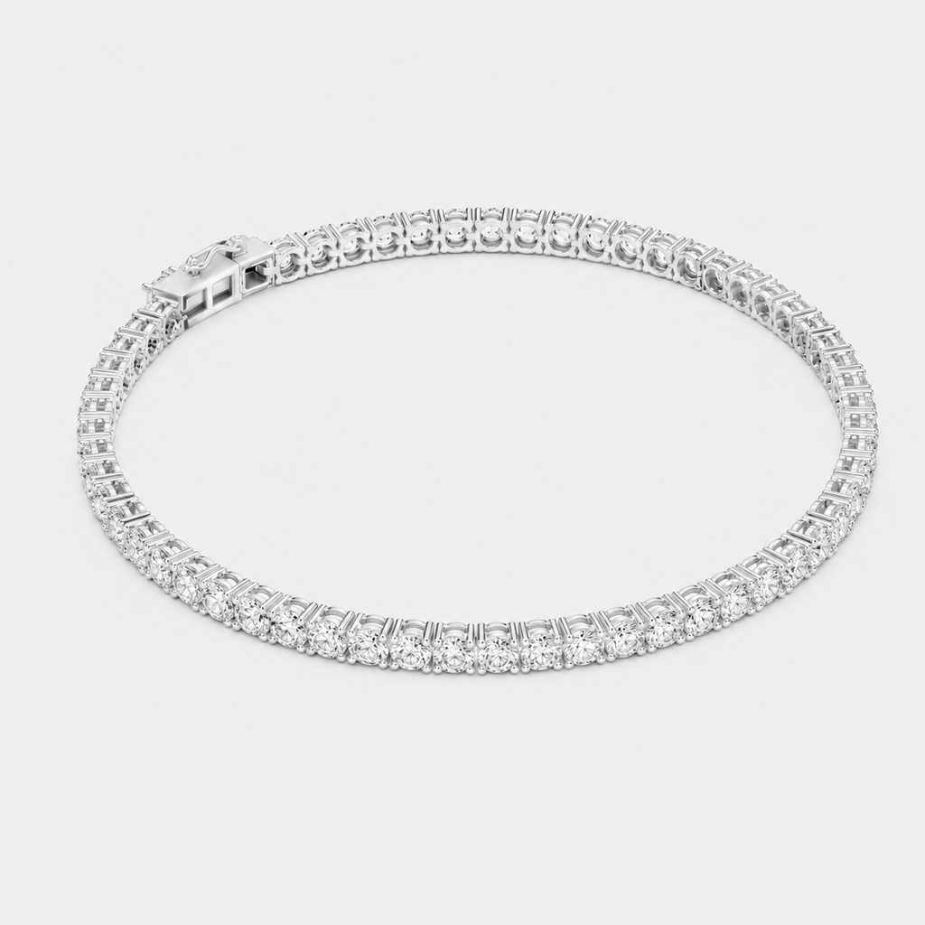 5ct Lab-Grown Diamond Tennis Bracelet