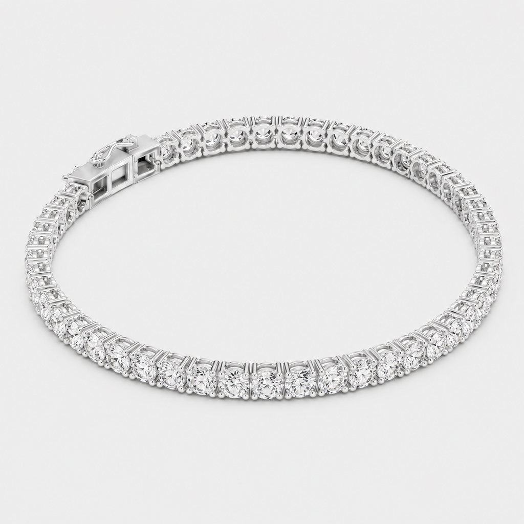 6ct Lab-Grown Diamond Tennis Bracelet