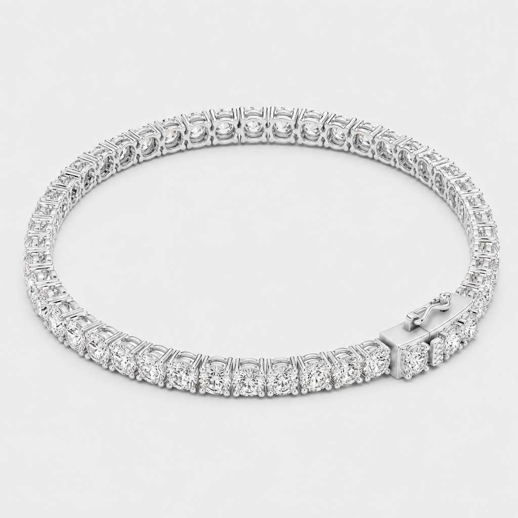 6ct Lab-Grown Diamond Tennis Bracelet