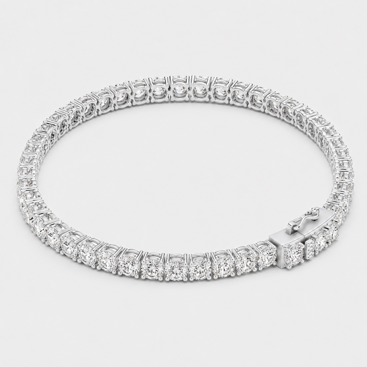 6ct Lab-Grown Diamond Tennis Bracelet