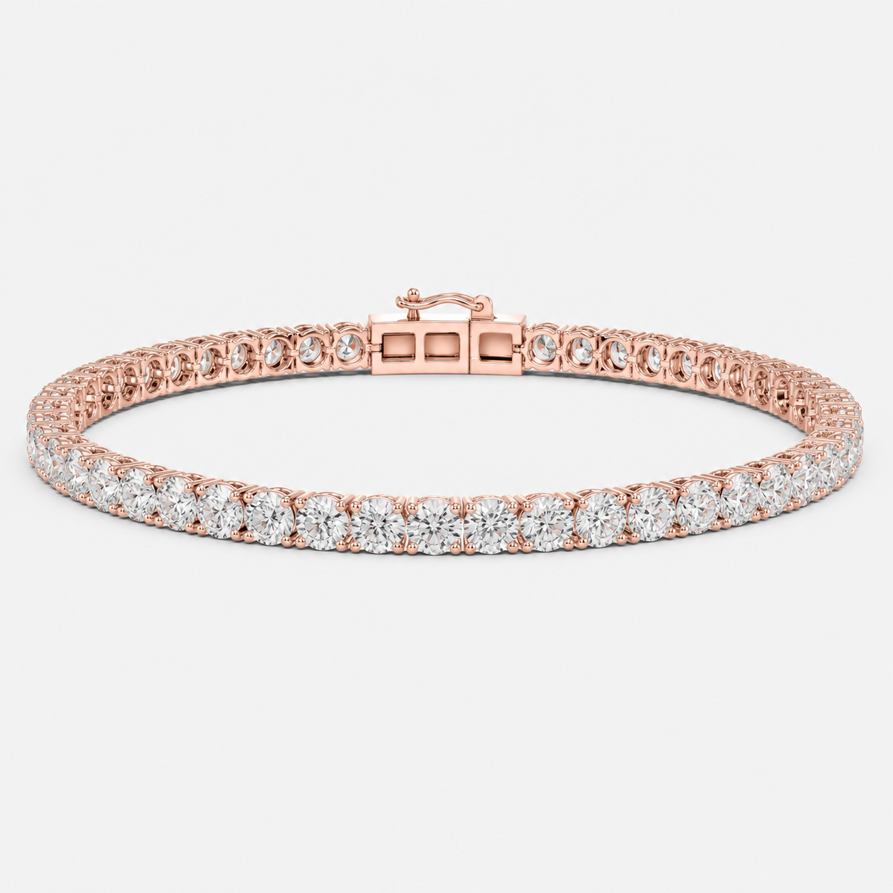 7ct Lab-Grown Diamond Tennis Bracelet