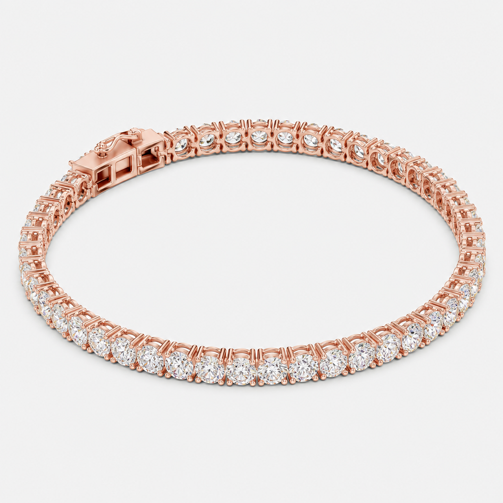 7ct Lab-Grown Diamond Tennis Bracelet