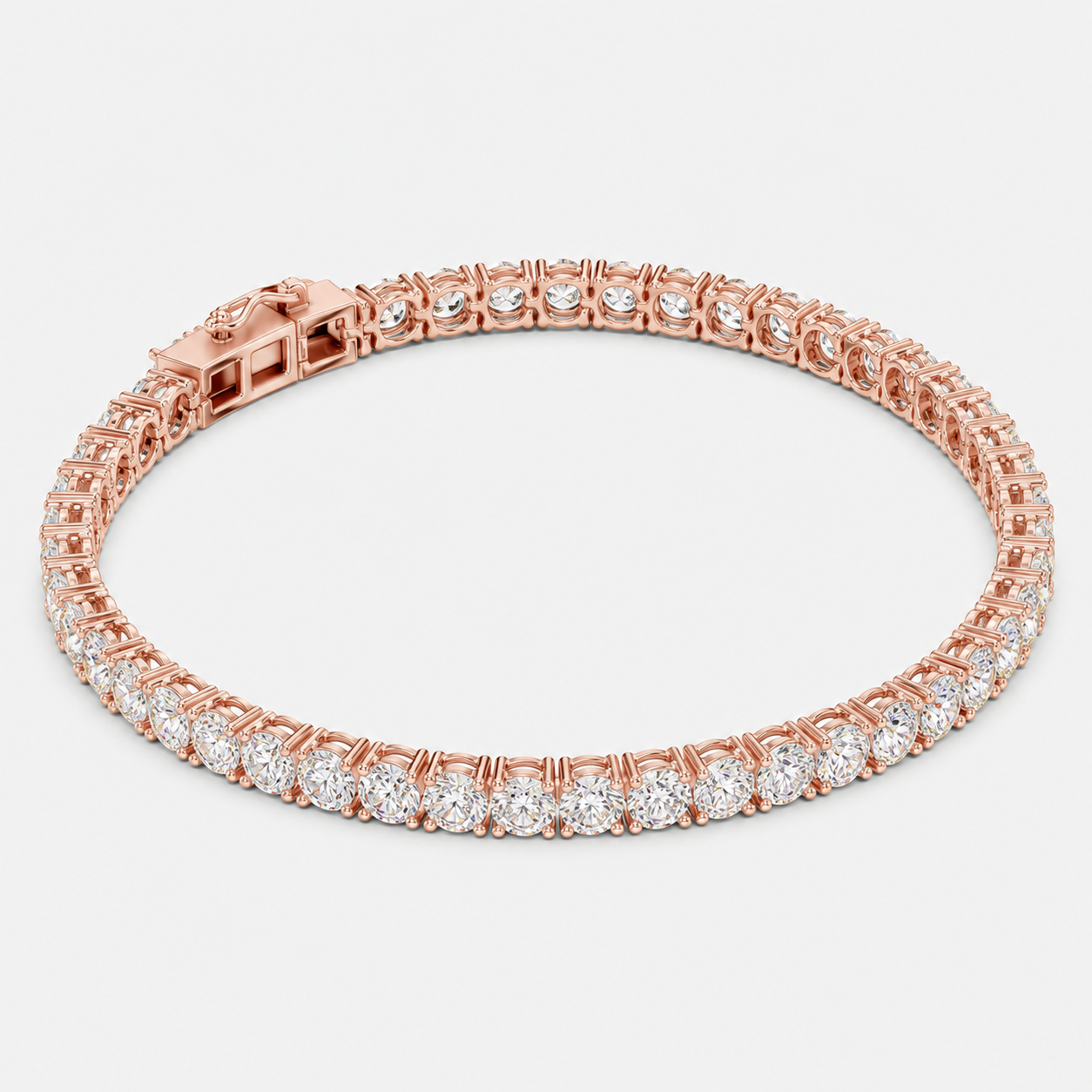 7ct Lab-Grown Diamond Tennis Bracelet