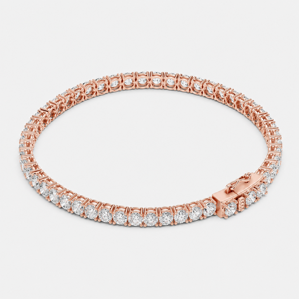 7ct Lab-Grown Diamond Tennis Bracelet