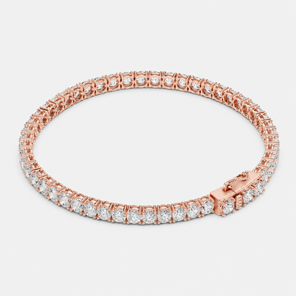 7ct Lab-Grown Diamond Tennis Bracelet