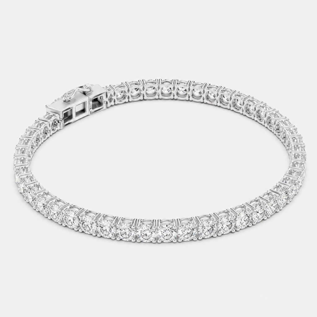 7ct Lab-Grown Diamond Tennis Bracelet
