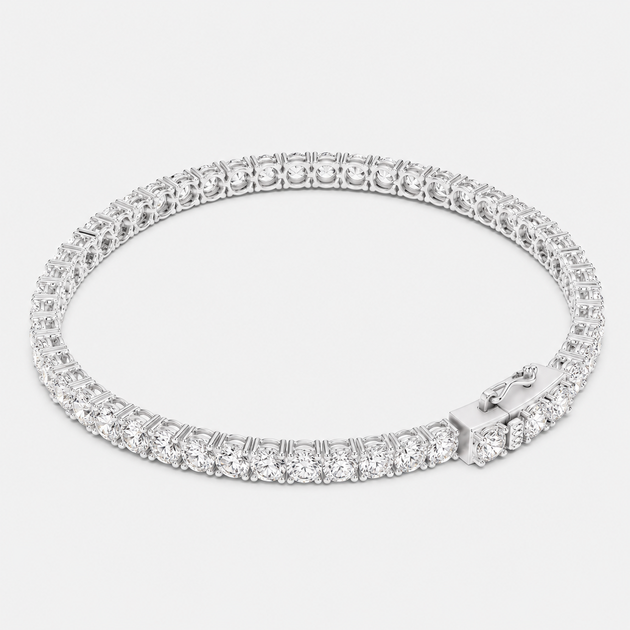 7ct Lab-Grown Diamond Tennis Bracelet