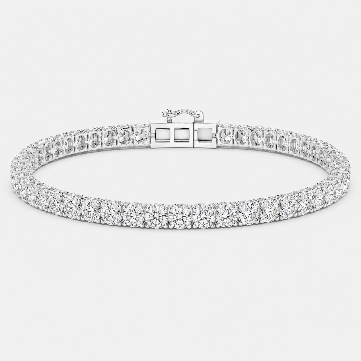 7ct Lab-Grown Diamond Tennis Bracelet