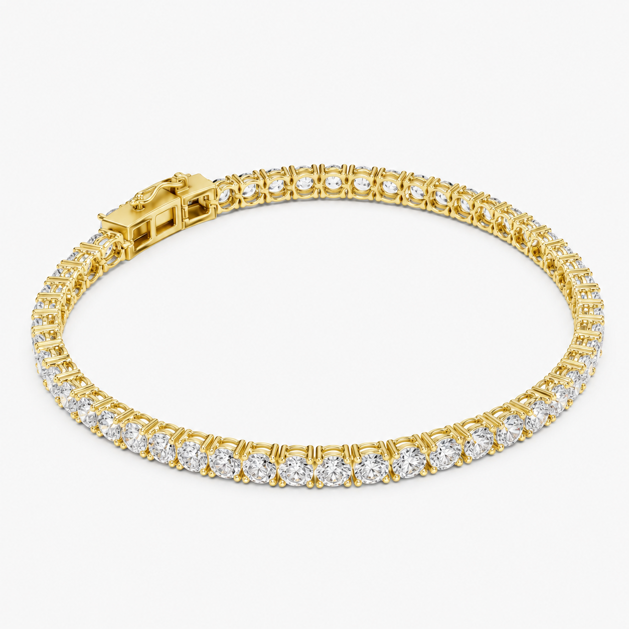 7ct Lab-Grown Diamond Tennis Bracelet