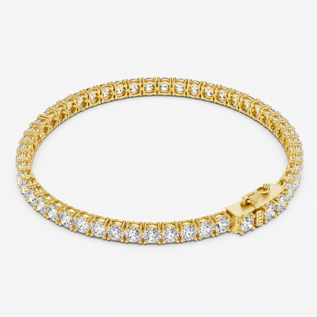 7ct Lab-Grown Diamond Tennis Bracelet