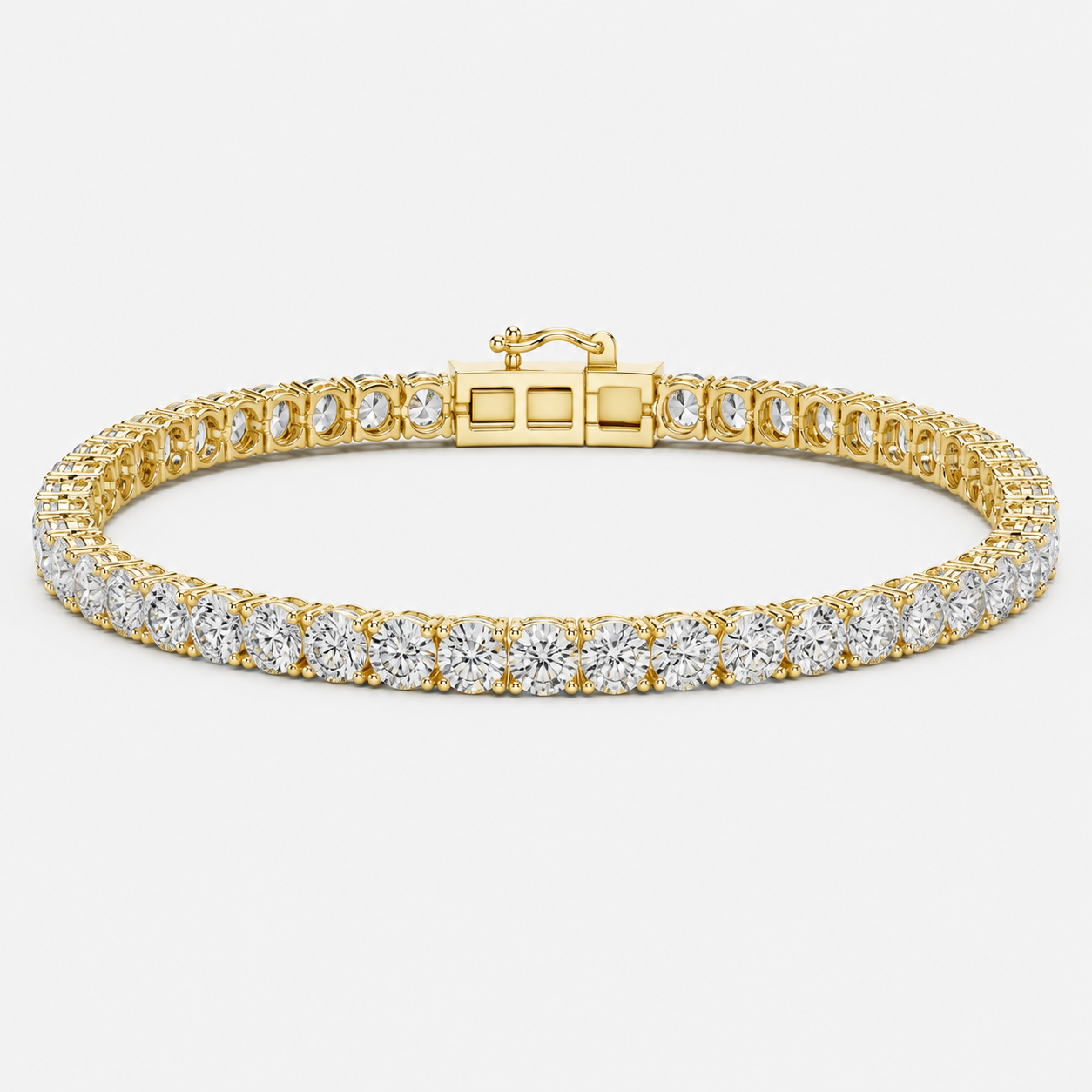 7ct Lab-Grown Diamond Tennis Bracelet