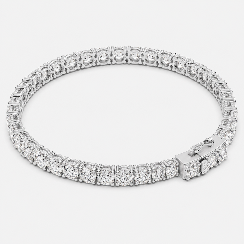 8ct Lab-Grown Diamond Tennis Bracelet