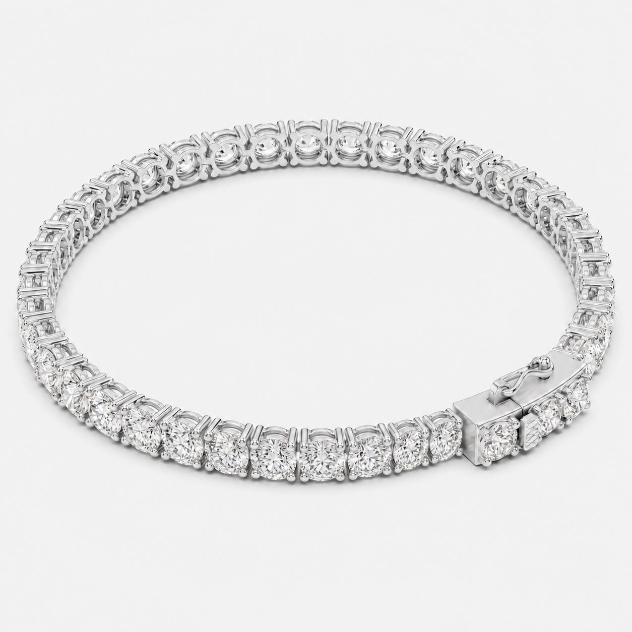 8ct Lab-Grown Diamond Tennis Bracelet