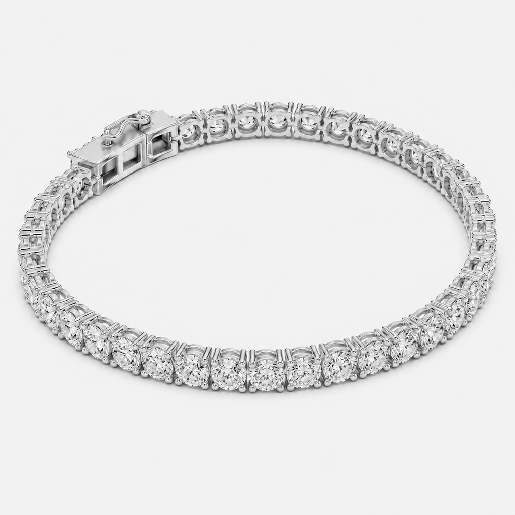 8ct Lab-Grown Diamond Tennis Bracelet
