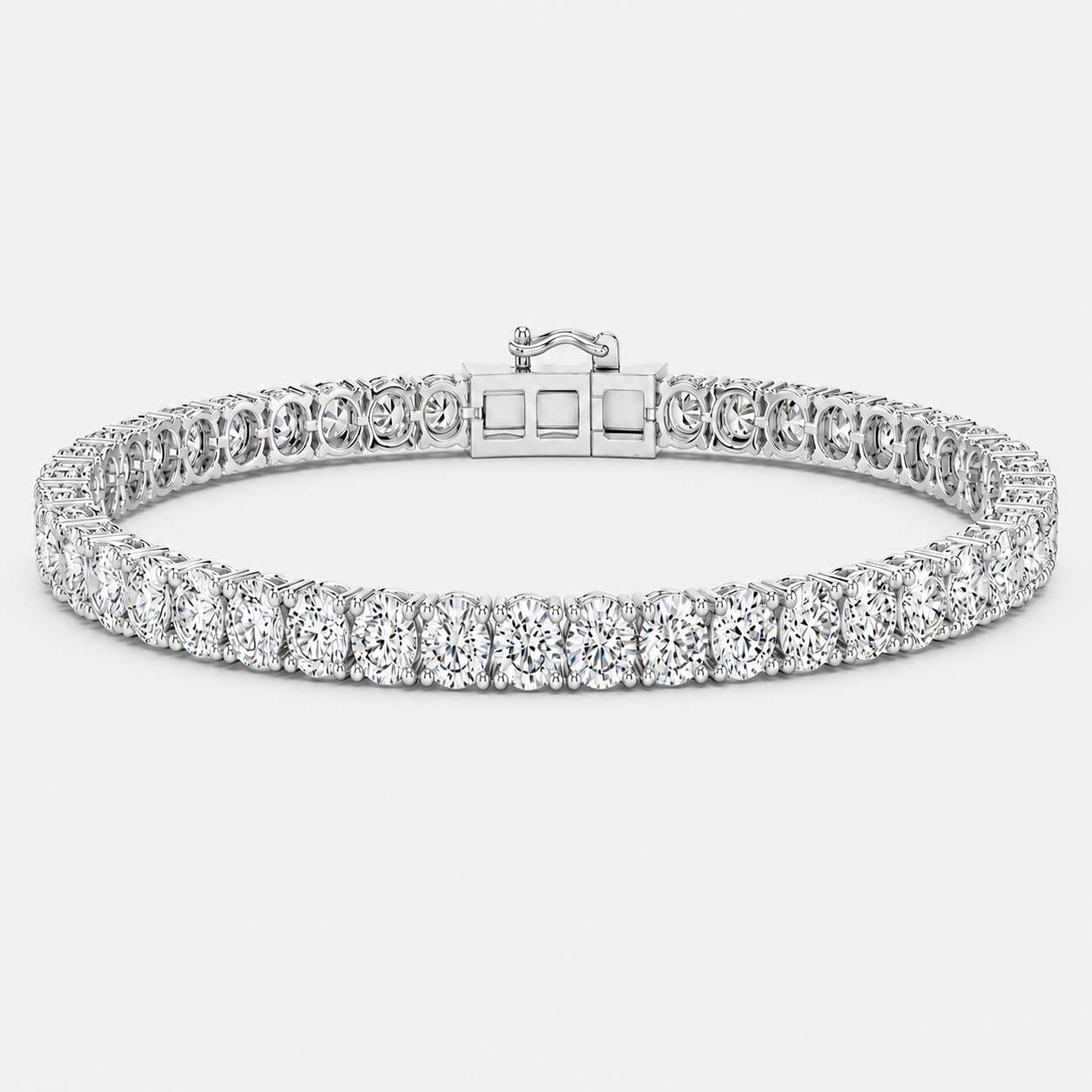 8ct Lab-Grown Diamond Tennis Bracelet