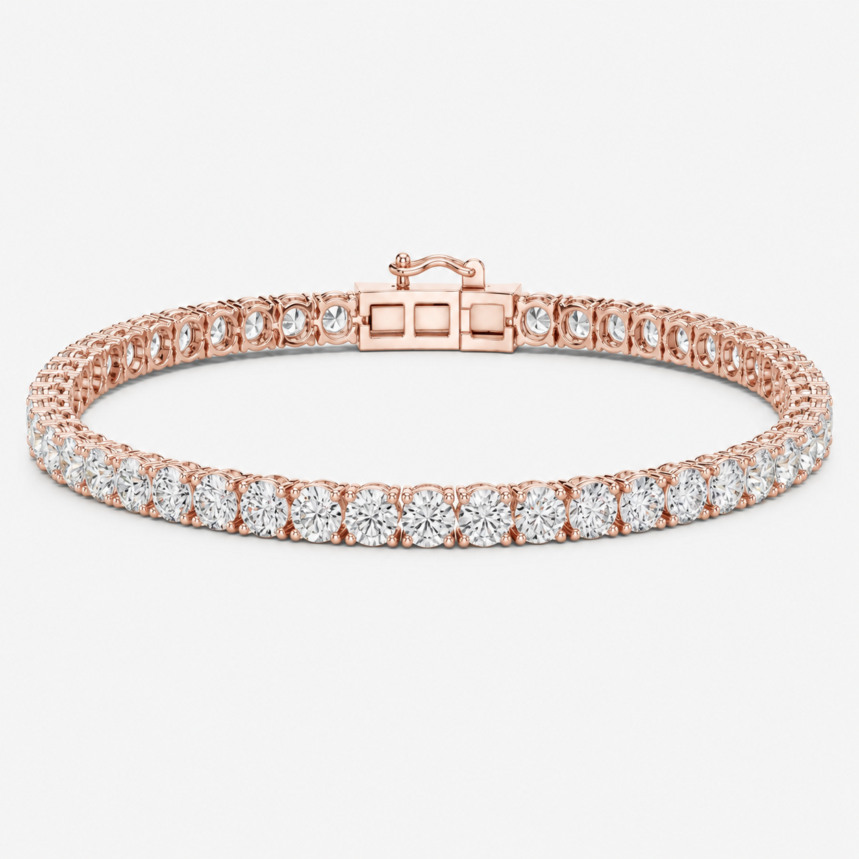 8ct Lab-Grown Diamond Tennis Bracelet