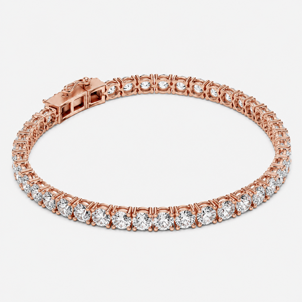 8ct Lab-Grown Diamond Tennis Bracelet