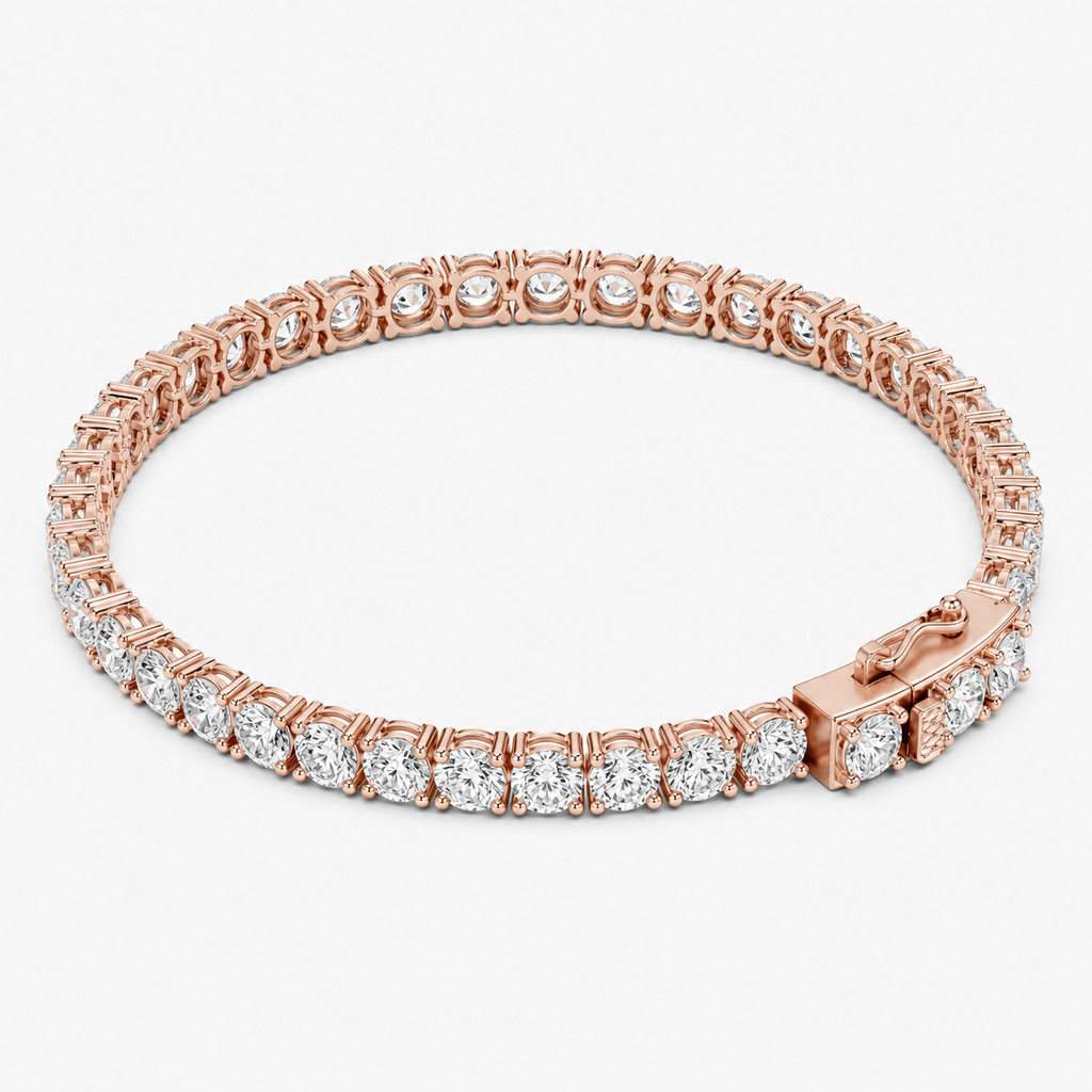 8ct Lab-Grown Diamond Tennis Bracelet