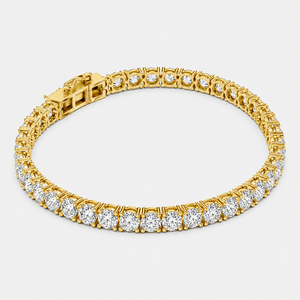 8ct Lab-Grown Diamond Tennis Bracelet