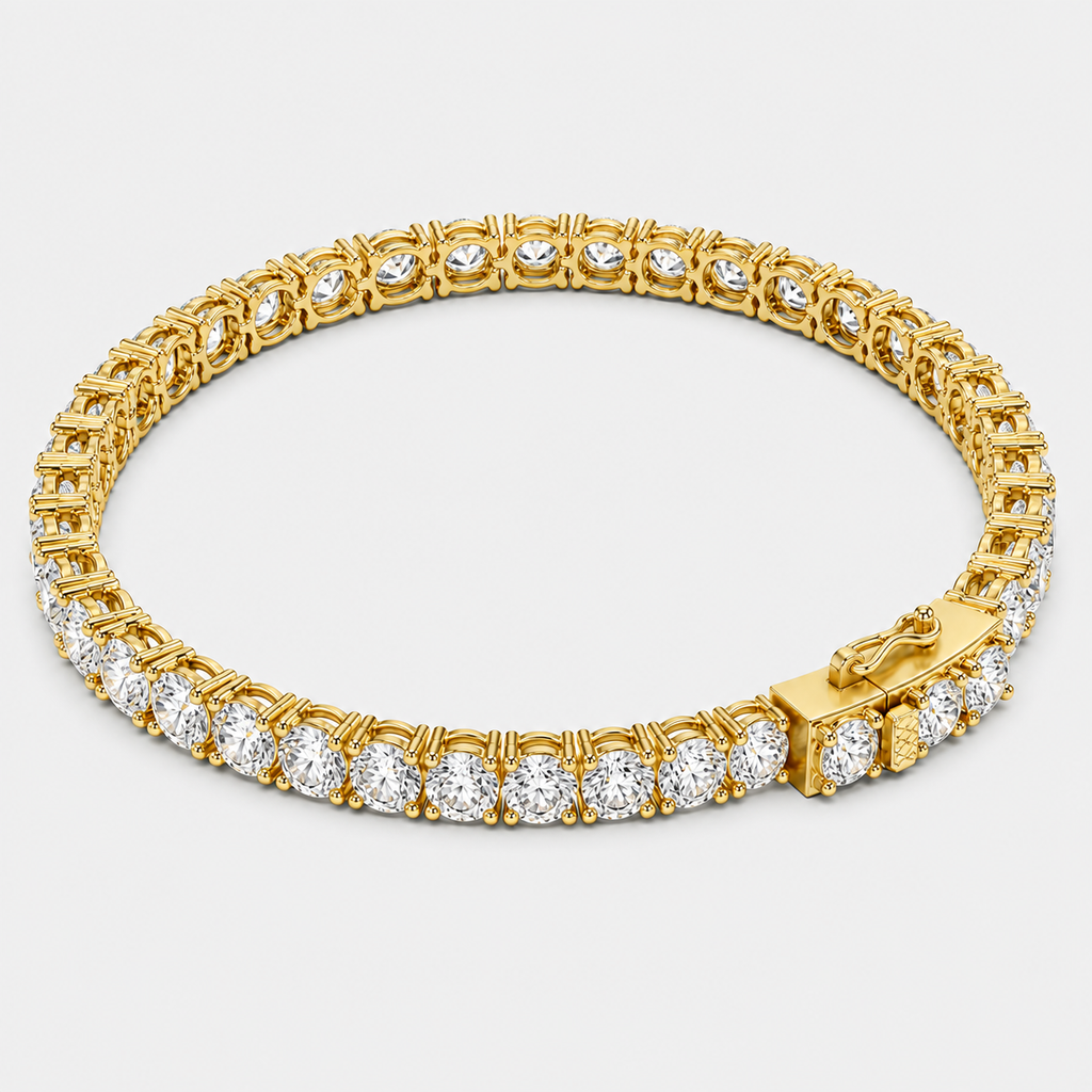 8ct Lab-Grown Diamond Tennis Bracelet