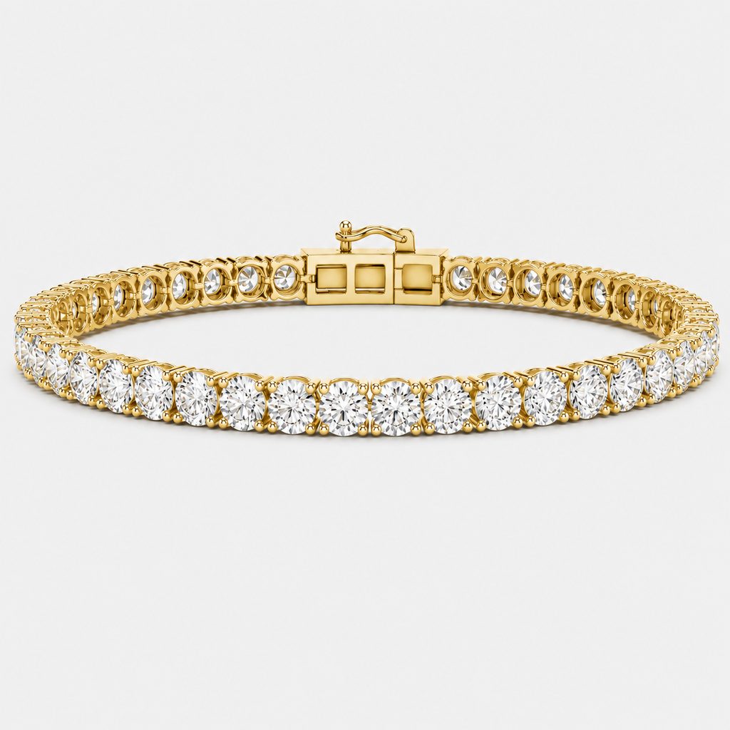8ct Lab-Grown Diamond Tennis Bracelet