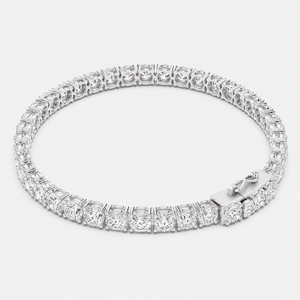 9ct Lab-Grown Diamond Tennis Bracelet