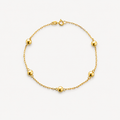 Bead Bracelet 6mm – 18ct Solid Gold