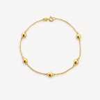 Bead Bracelet 6mm – 18ct Solid Gold