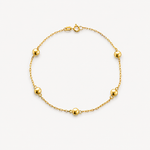 Bead Bracelet 6mm – 18ct Solid Gold
