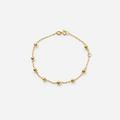 Kids Bead Bracelet 3mm – 18ct Solid Yellow Gold