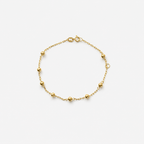 Kids Bead Bracelet 3mm – 18ct Solid Yellow Gold