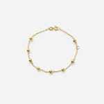 Kids Bead Bracelet 3mm – 18ct Solid Yellow Gold