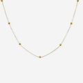 Paperclip Bead Chain 45cm - 18ct Solid Gold